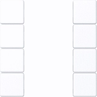 Jung - A RANGE Bed.element / centr.pl. schakelmat. A504Tsawwm