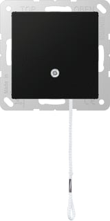 Jung - A RANGE Installatieschakelaar Trekschak.Wis A500 Zw.Slv
