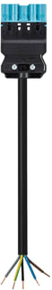 Wieland - GST18i5 Dca Patchkabel inst.bare gebouwinstall. aanslsn male 2,5 3m bl