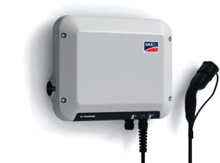 SMA - EV-Charger Oplaadpunt elektr. voer-/vaartuig 22kw 3f wifi 5m
