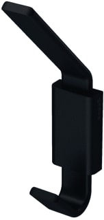 Geesa - Frame Collection Handdoekhaak Haak Dubbel Zwart
