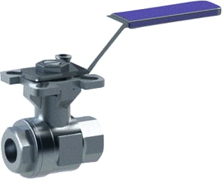 VTB valves - S02D Kogelafsluiter kogelkraan 1/4 pn63