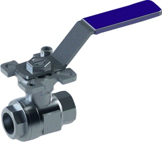 VTB valves - S02D Kogelafsluiter Kogelkraan 3/8 Pn63