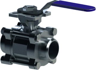 VTB valves - S13D Kogelafsluiter kogelkrn dn40 bw pn63 tfm