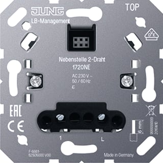 Jung - Elektronische schakelaar (compleet) Neventoestel 2-Dr