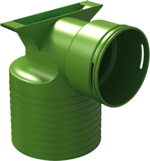 Ubbink - Air Excellent AE48c Verbindingsstuk rond luchtkanaal Ventieladap 90° 125