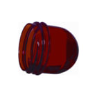Honeywell Peha - Basiselement E14-E10 hoog Lens lichtsignaaleenheid Schutglas Rood H 1500/3