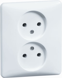 Honeywell Peha - Standaard Wandcontactdoos (WCD schakelmat.) Wcd 2-V Schrf Wt