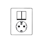 Honeywell Peha - Standaard Combinatie schakelaar/wcd Seriekomb Wit 80.6685.02