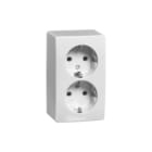 Honeywell Peha - Opbouw-standaard Wandcontactdoos (WCD schakelmat.) Wcd Ra 2V Opb 6602 Wt