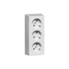 Honeywell Peha - Opbouw-standaard Wandcontactdoos (WCD schakelmat.) Wcd Ra 3V Opb 6303 Wt