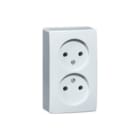 Honeywell Peha - Opbouw-standaard Wandcontactdoos (WCD schakelmat.) Wcd 2V Opb H1902 Wt