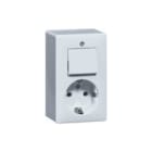 Honeywell Peha - Opbouw-standaard Combinatie schakelaar/wcd Komb Univ/Wcd+Ra H6696