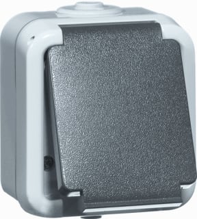 Honeywell Peha - Spatwaterdicht Opbouw Wandcontactdoos (WCD schakelmat.) Wcd Opb Swd 6620Wab Gr