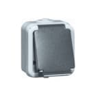 Honeywell Peha - Spatwaterdicht Wandcontactdoos (WCD schakelmat.) Wcd Ra 1V Kv Klapd Opb Gr