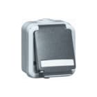 Honeywell Peha - Spatwaterdicht Wandcontactdoos (WCD schakelmat.) Wcd Ra 1V Klapd Tkst Gr