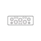 Eaton - CI FL Invoerplaat sparing kast/lessenaar Flens Knst Fl4-5 Kast375