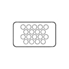 Eaton - CI FL Invoerplaat sparing kast/lessenaar flens knst  fl3-1   kast250