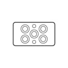Eaton - CI FL Invoerplaat sparing kast/lessenaar Flens Knst Fl3-3 Kast250