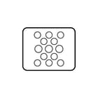 Eaton - CI FL Invoerplaat sparing kast/lessenaar flens knst  fl2-2   kast187