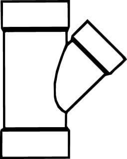 Pipelife - Polisan Fitting met 3 aansluitingen Pvc T-St 45 3Xm 110X40 L