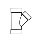 Pipelife - Polisan Fitting met 3 aansluitingen Pvc T-St 45 3Xm 110X40 L