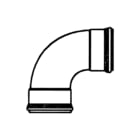 Pipelife - Renofort SN 4 Fitting met 2 aansluitingen Pvc Bocht 90 2Xmof 160