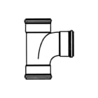 Pipelife - Renofort SN 4 Fitting met 3 aansluitingen Pvc T-Stuk 90 3Xmof 110