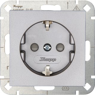 Kopp - HK07 Wandcontactdoos (WCD schakelmat.) Wcd 1V Ra Sh Stl