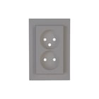 Kopp - HK07 Wandcontactdoos (WCD schakelmat.) Wcd 2V Za Sh Stl