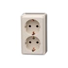 Kopp - Standard Wandcontactdoos (WCD schakelmat.) Wcd 2V Ra Cr