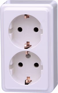 Kopp - Standard Wandcontactdoos (WCD schakelmat.) Wcd 2V Ra Aw