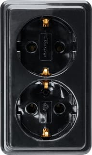 Kopp - Standard Wandcontactdoos (WCD schakelmat.) Wcd 2V Ra Zw