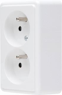 Kopp - Standard Wandcontactdoos (WCD schakelmat.) Wcd 2V Pa Sh Aw
