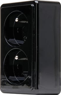 Kopp - Standard Wandcontactdoos (WCD schakelmat.) Wcd 2V Pa Zw