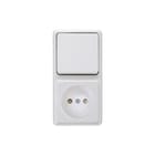 Kopp - Standard Wandcontactdoos (WCD schakelmat.) Combinatie 1V Za Aw