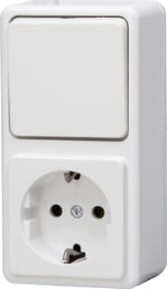 Kopp - Standard Combinatie schakelaar/wcd Combinatie 1V Ra Aw