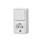 Kopp - Standard Combinatie schakelaar/wcd Combinatie 1V Ra Aw