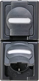 Kopp - Blue Electric Wandcontactdoos (WCD schakelmat.) Wcd 2V Ra Deks Bdr V A