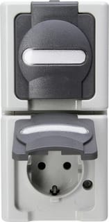 Kopp - Blue Electric Wandcontactdoos (WCD schakelmat.) Wcd 2V Ra Deks Bdr V
