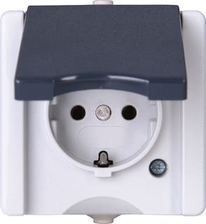 Kopp - ProAQA Wandcontactdoos (WCD schakelmat.) Wcd 1V Ra Deks Grs