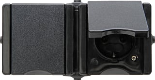Kopp - ProAQA Wandcontactdoos (WCD schakelmat.) Wcd 2V Ra Deks H Zw