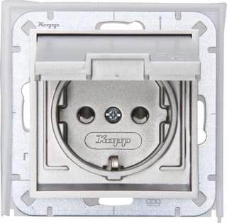 Kopp - HK07 Wandcontactdoos (WCD schakelmat.) Wcd 1V Ra Sh Stl