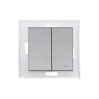 Kopp - HK07 Bed.element / centr.pl. schakelmat. Wip Dubbel Ip44 Stl
