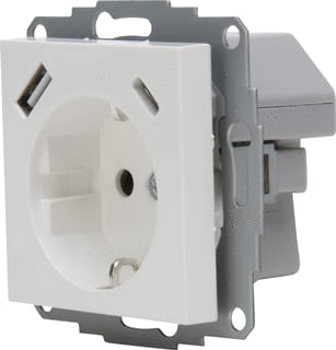 Kopp - HK07 Wandcontactdoos (WCD schakelmat.) Wcd 1V Ra Usb Aw