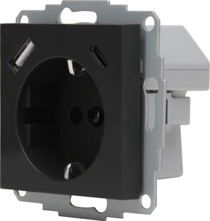 Kopp - HK07 Wandcontactdoos (WCD schakelmat.) Wcd 1V Ra Usb Antr