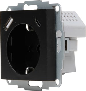 Kopp - HK07 Wandcontactdoos (WCD schakelmat.) Wcd 1V Ra Usb Mzw