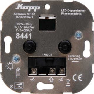 Kopp - Dimmer sok duodim rl led 2x5-40w