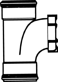 Pipelife - Renofort SN 4 Fitting met 3 aansluitingen Pvc Ontststschrf 2Xmf 110