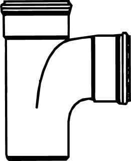 Pipelife - Renofort SN 4 Fitting met 3 aansluitingen Pvc T-St 90 2Xmf/Sp 110